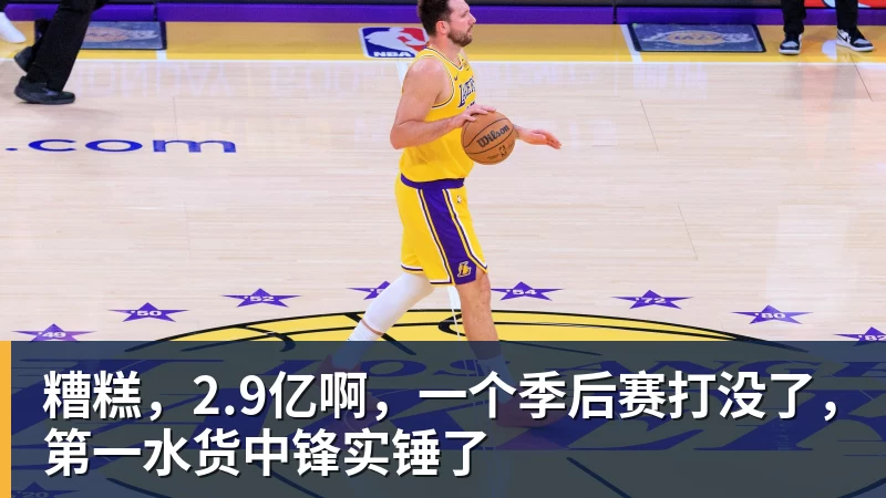 糟糕，2.9亿啊，一个季后赛打没了，第一水货中锋实锤了